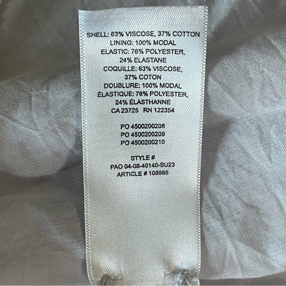 Aritzia Wilfred Lilac Tempest Peasant Boho Mini Dress US M - Picture 8 of 8